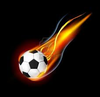 Soccer Flame Frame Image